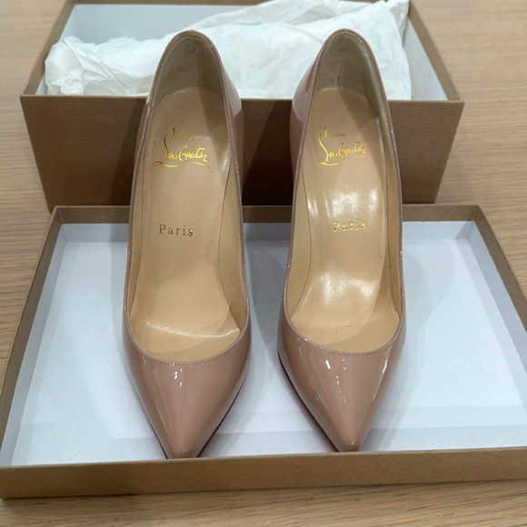 Christian Louboutin Pigalle 100mm Patent Calf Leather in Blush - Picture 2 of 7